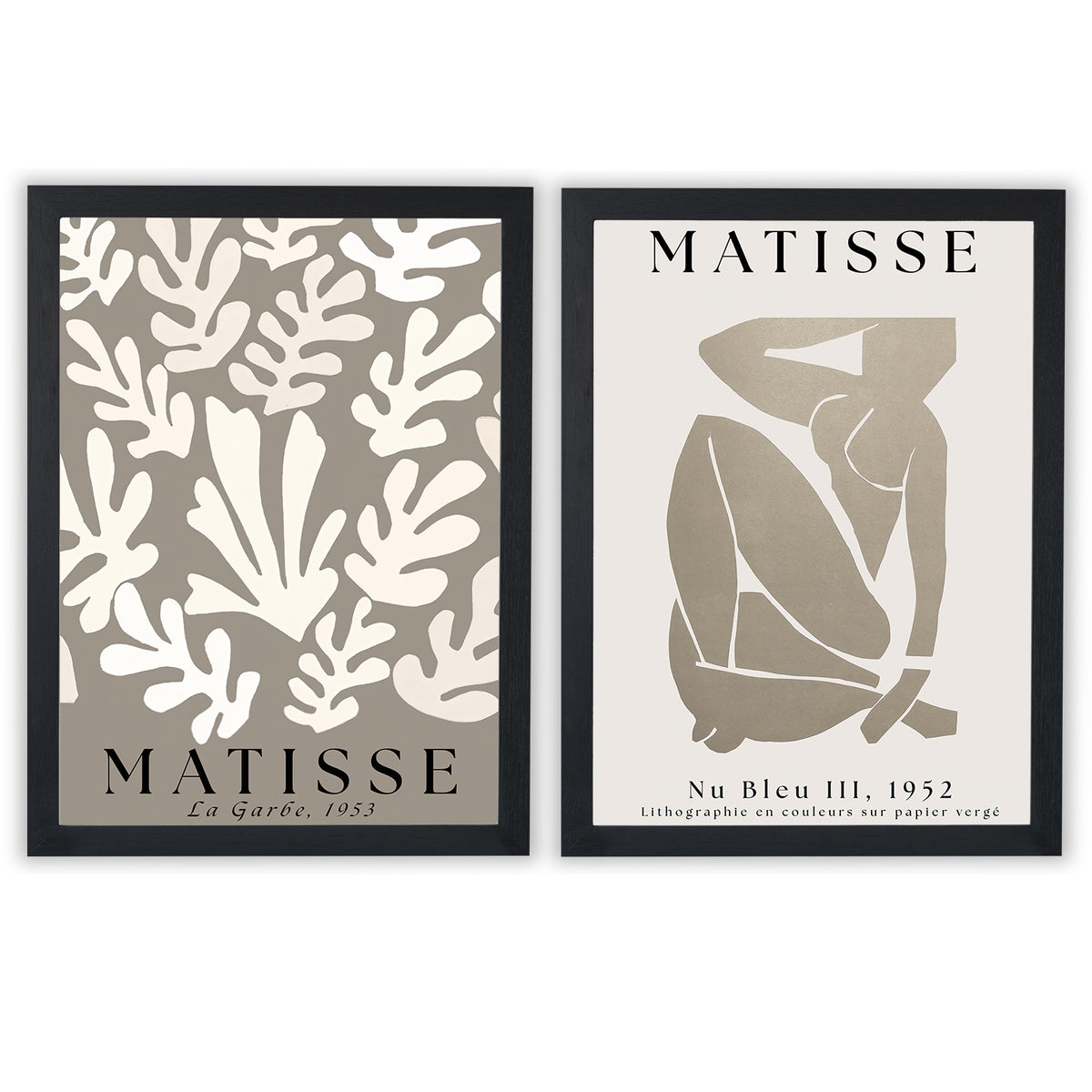 Matisse 1 | Set of 2 Neutral Art Prints
