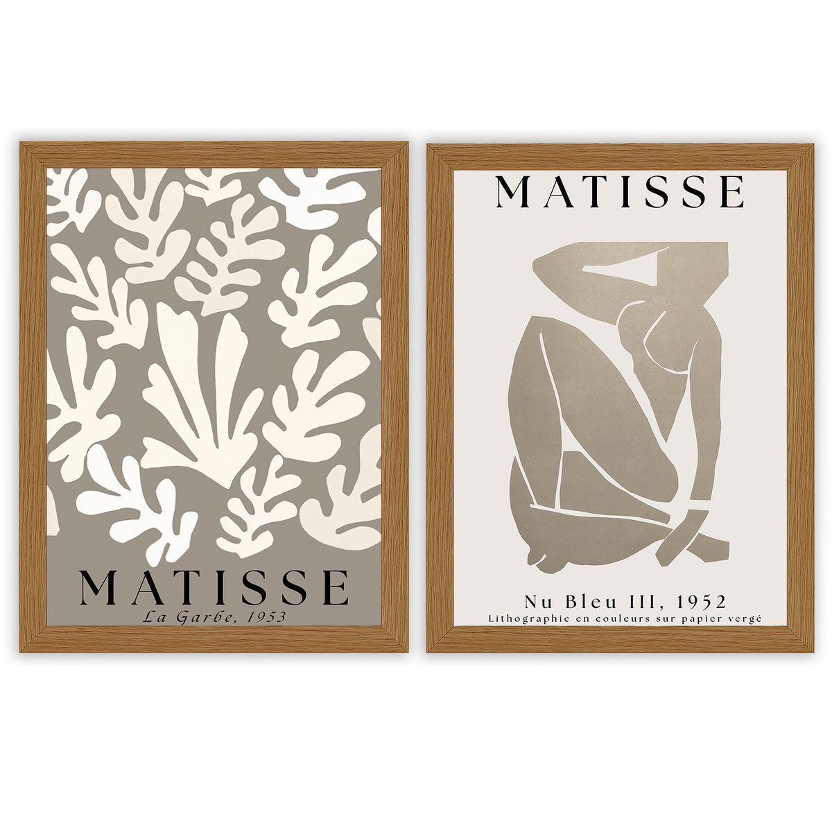 Matisse 1 | Set of 2 Neutral Art Prints