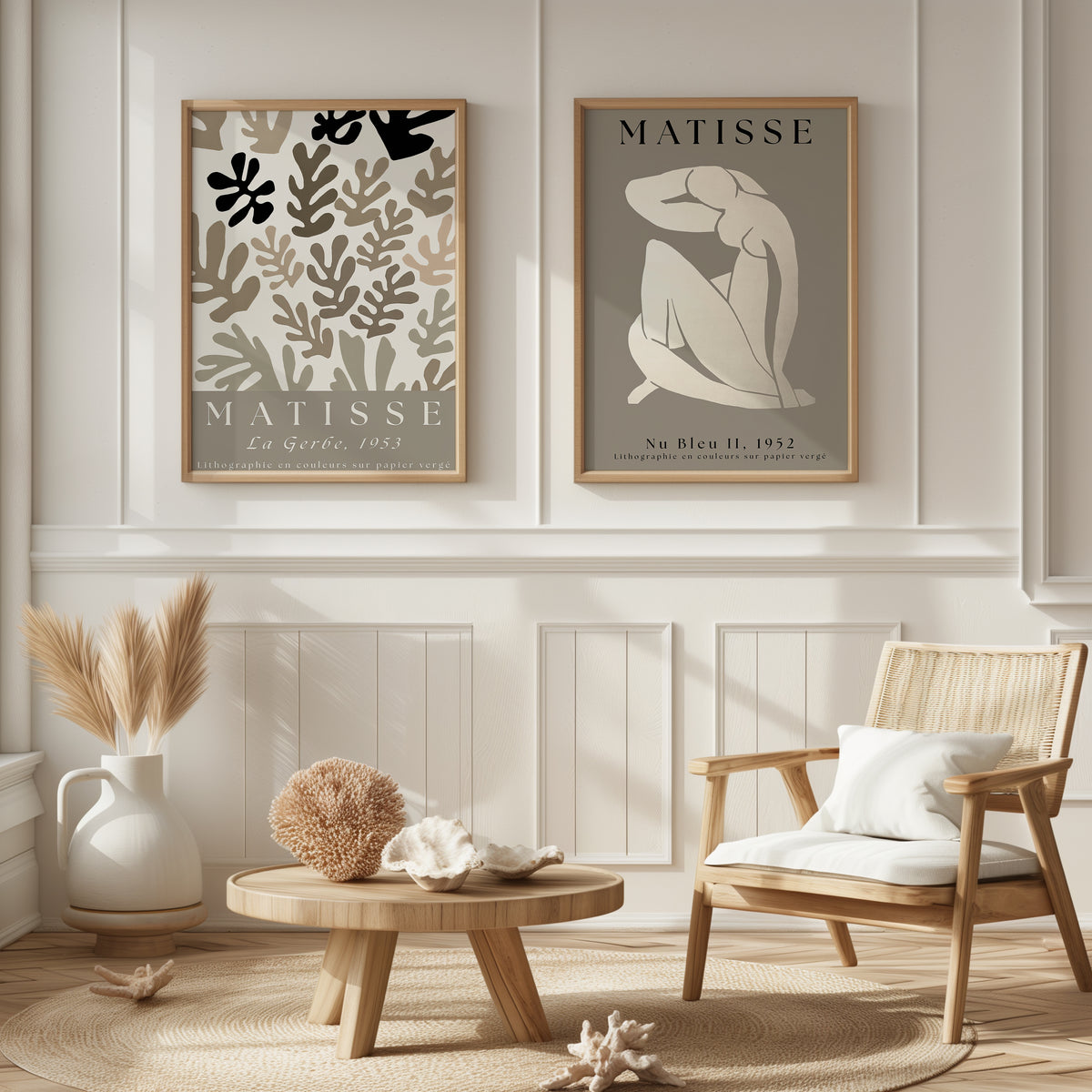 Matisse 2 | Set of 2 Neutral Art Prints