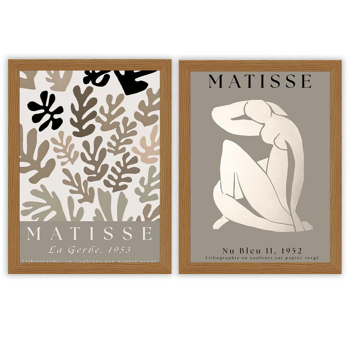 Matisse 2 | Set of 2 Neutral Art Prints