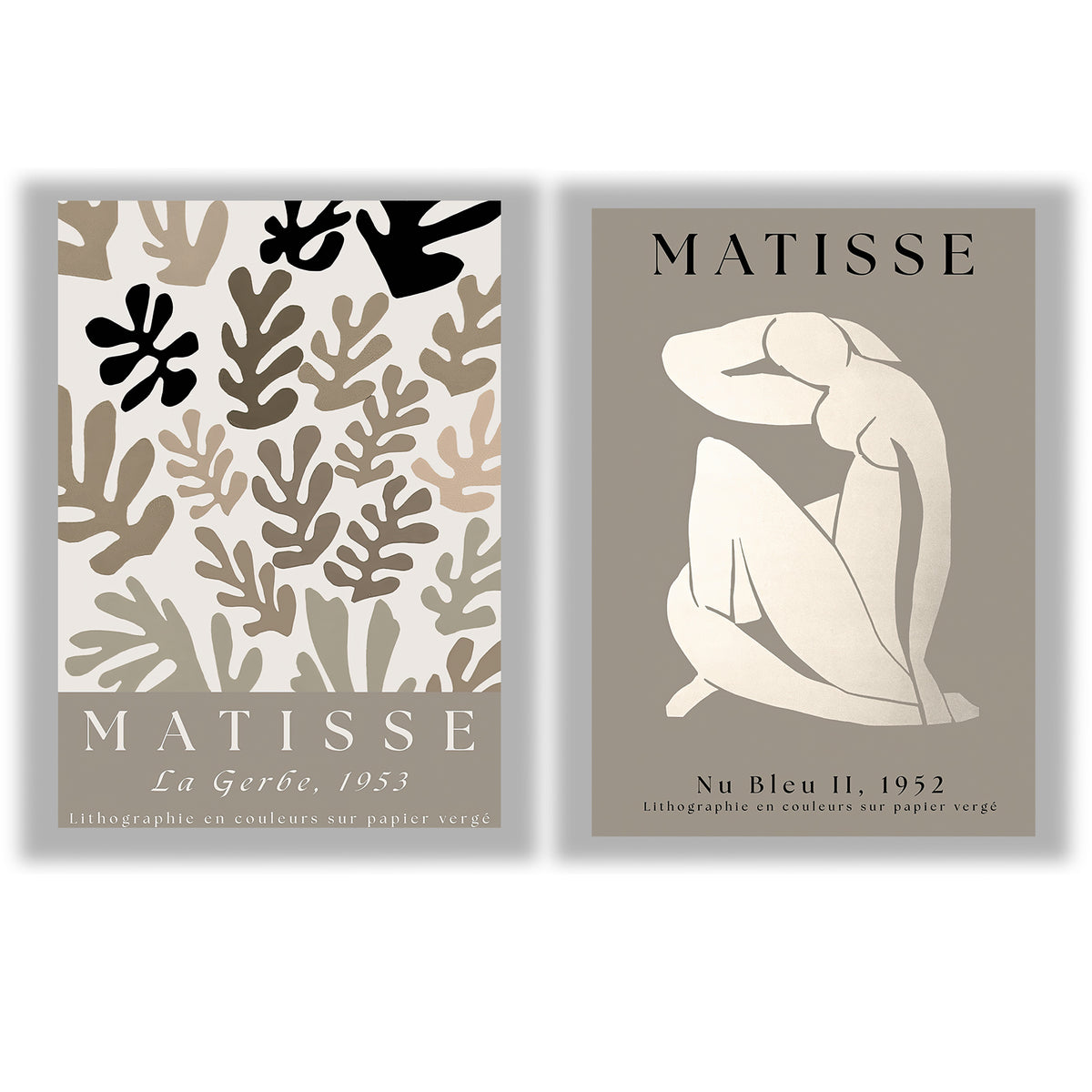 Matisse 2 | Set of 2 Neutral Art Prints