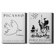 Picasso 1 | Set of 2 Black & White Art Prints