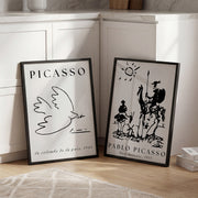 Picasso 1 | Set of 2 Black & White Art Prints