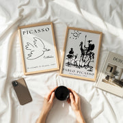 Picasso 1 | Set of 2 Black & White Art Prints
