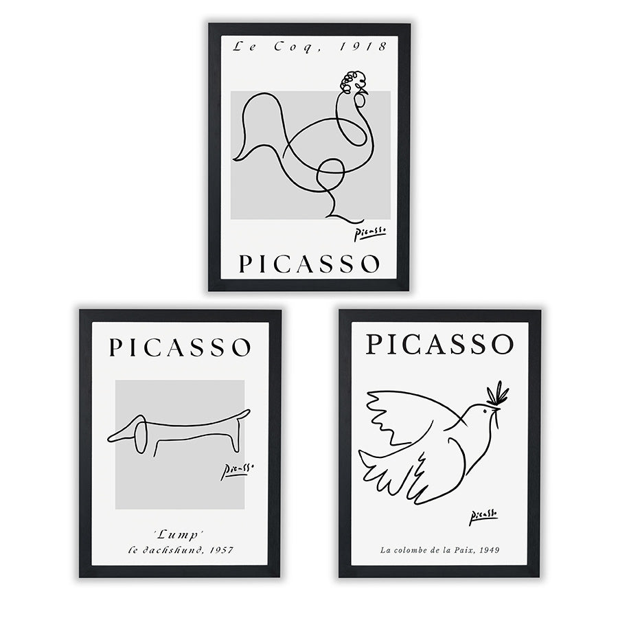 Picasso Collection | Set of 3 Modernist Line Art Prints