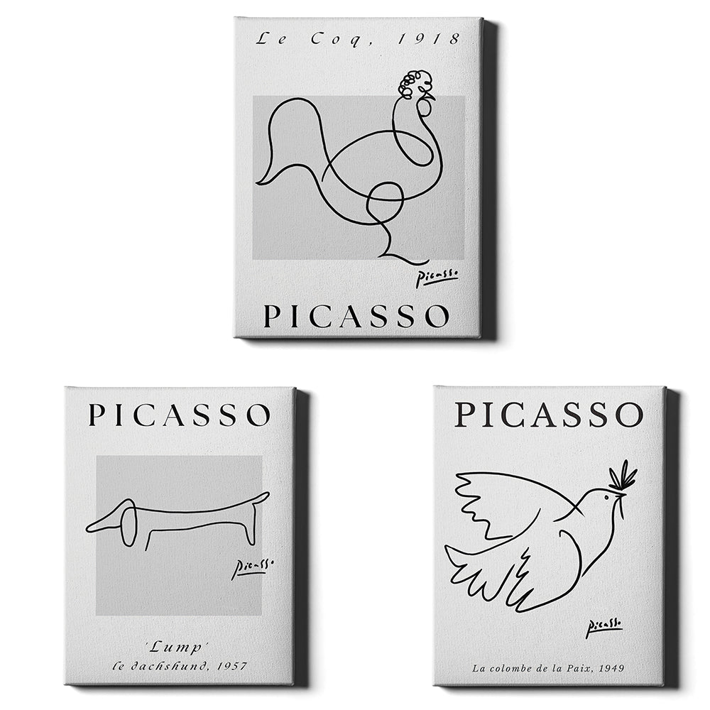 Picasso Collection | Set of 3 Modernist Line Art Prints