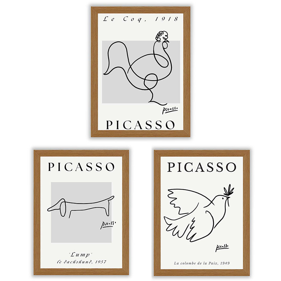 Picasso Collection | Set of 3 Modernist Line Art Prints