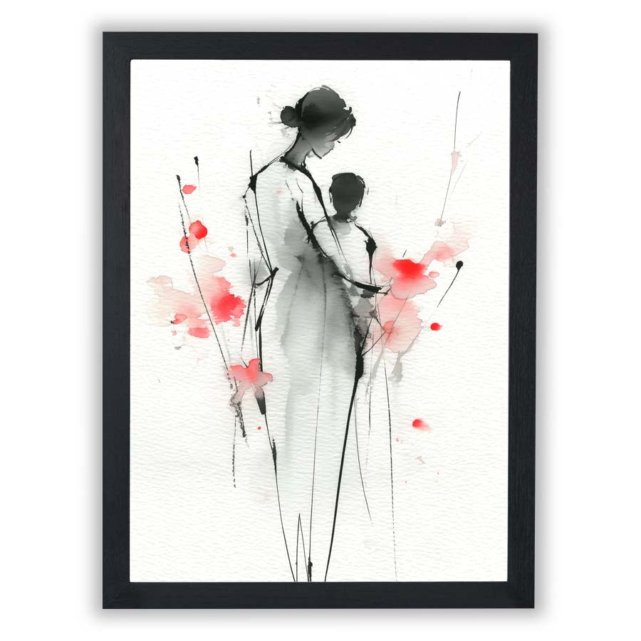 Tender Lines – Mother and Child - Small - Unframed