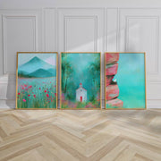 Wildflower Valley | Set of 3 Scenic Prints