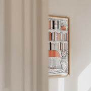 Ink & Orange – Reading Hour | Cosy Interior Wall Art