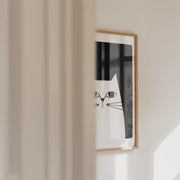 The Watchful Cat | Minimalist Cat Wall Art