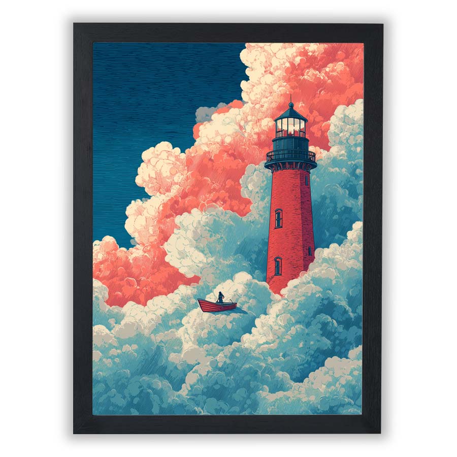 Dream Navigation – The Lighthouse Above - Small - Unframed