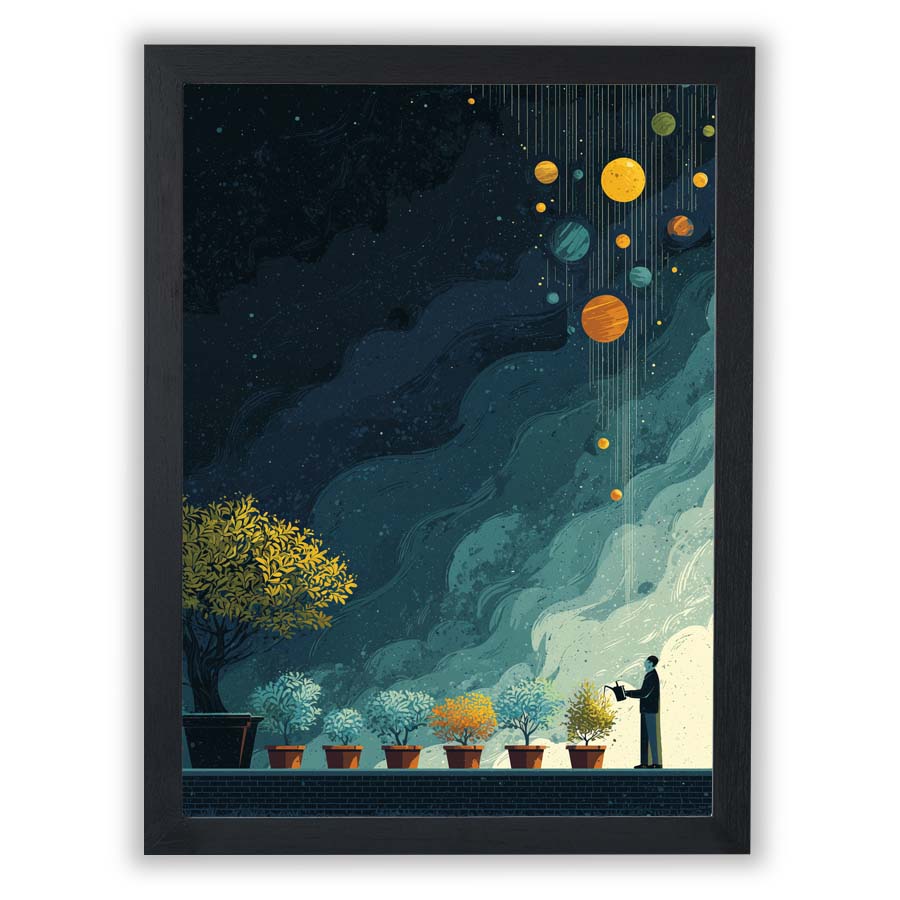 Cosmic Garden – Tending the Stars - Small - Unframed