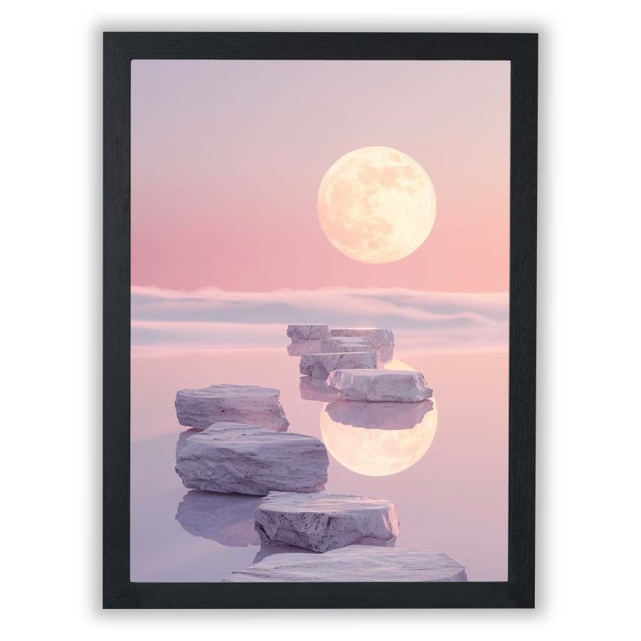 Pastel Dream – Moon Path - Small - Unframed