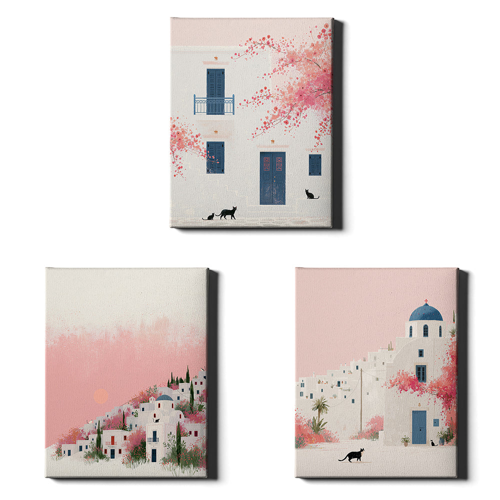 Santorini Summers | Set of 3 Santorini Wall Art Prints