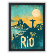Retro Travel Posters – Rio de Janeiro - Small - Unframed