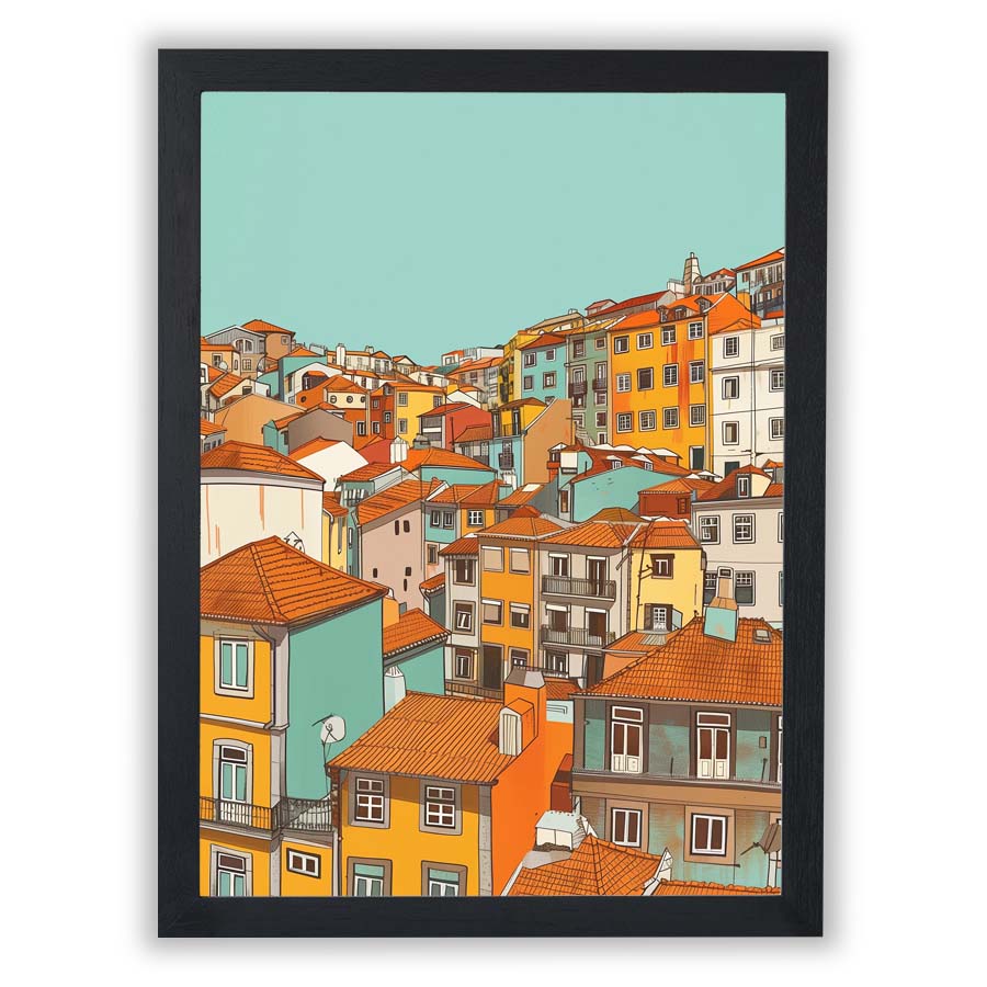 Urban Pattern – Porto Hillside - Small - Unframed