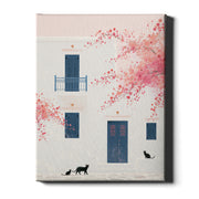 Santorini Summers – Morning Visitors | Santorini Wall Art Print