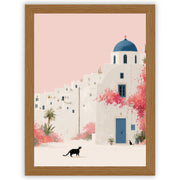 Santorini Summers – Blue Dome | Santorini Wall Art Print