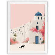 Santorini Summers – Blue Dome | Santorini Wall Art Print