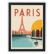 Retro Travel Posters – Paris - Small - Unframed